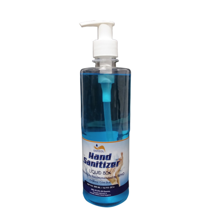 SAFEOL HAND SANITIZER LIQUID 80% 500ML WITH PUMP